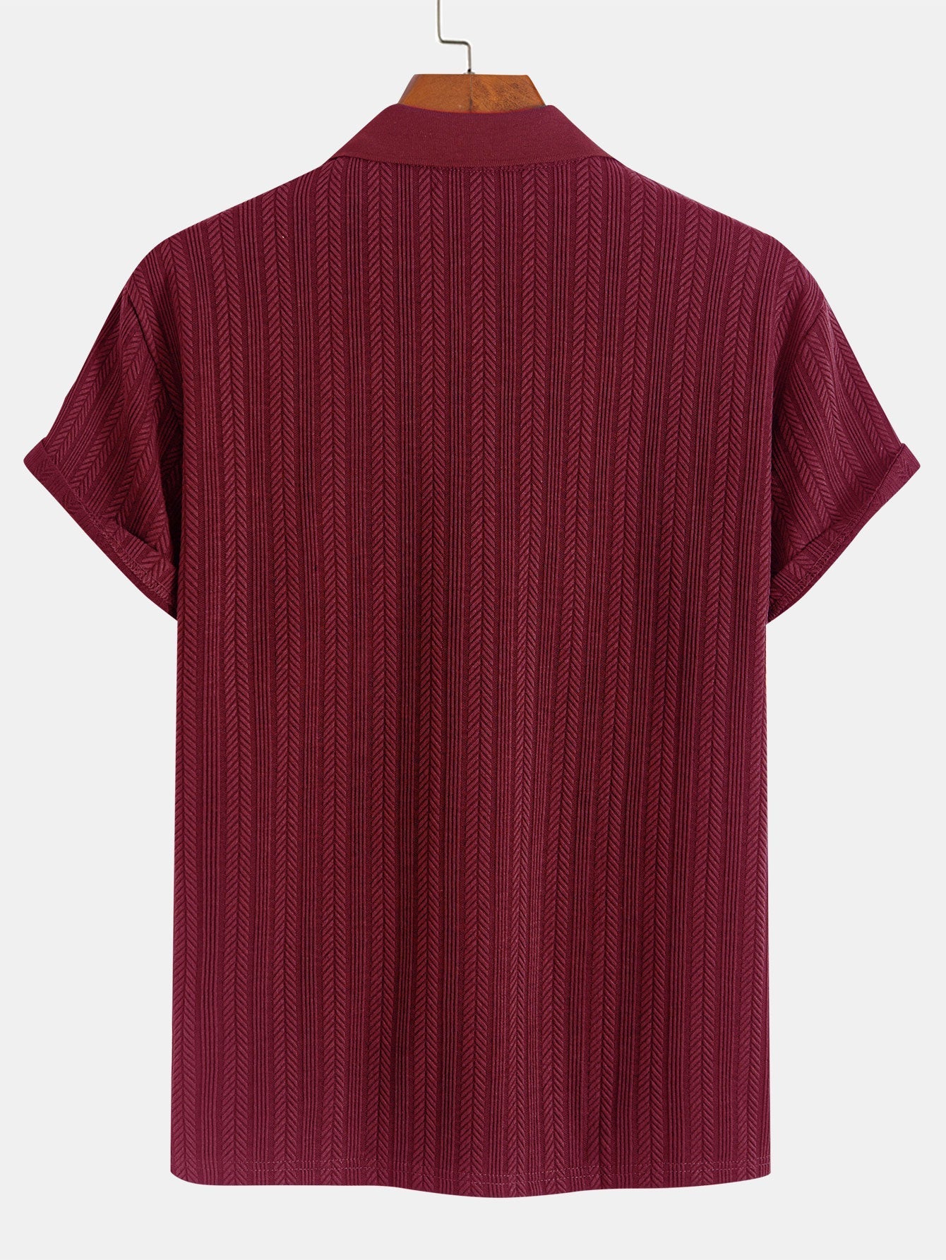 Mason™ | Textured Zipper Polo