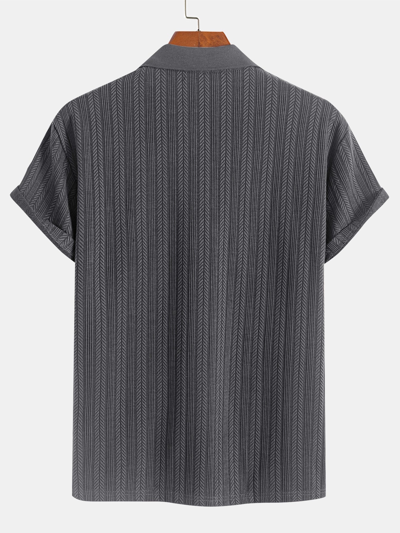 Mason™ | Textured Zipper Polo