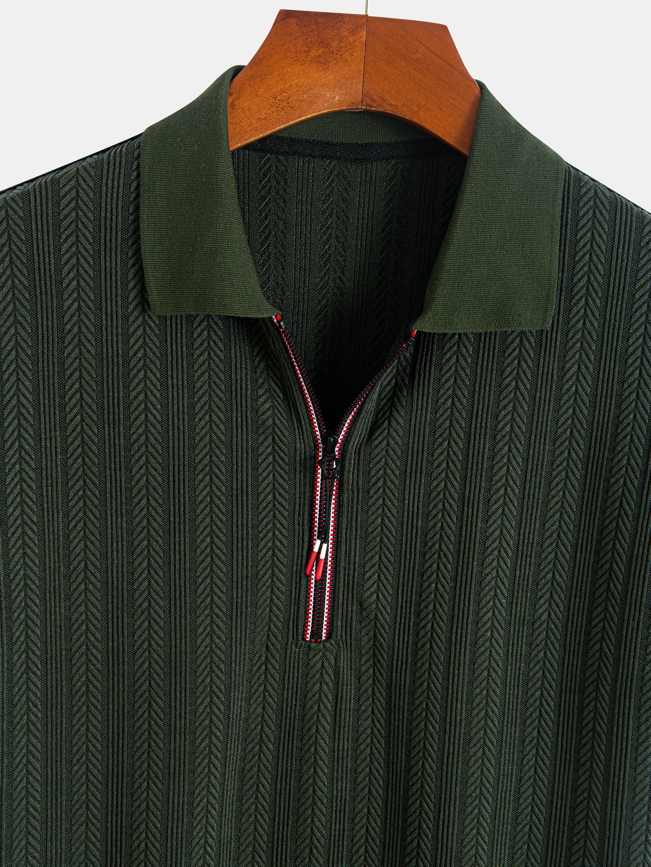Mason™ | Textured Zipper Polo
